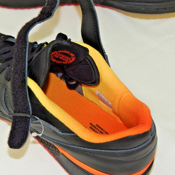 Adidas Originals FORUM Low Sneaker Core Black Seismic Orange Men’s 12 US NEW - Picture 7 of 14